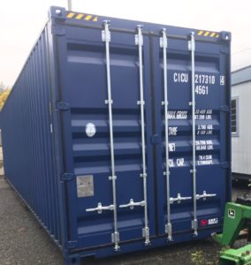 Blue 40-foot Container